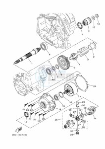 YXZ1000E YXZ1000R (B5J7) drawing MIDDLE DRIVE GEAR