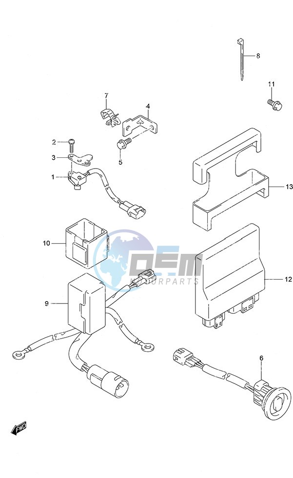 PTT Switch/Engine Control Unit