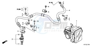 SH125C drawing THROTTLE BODY