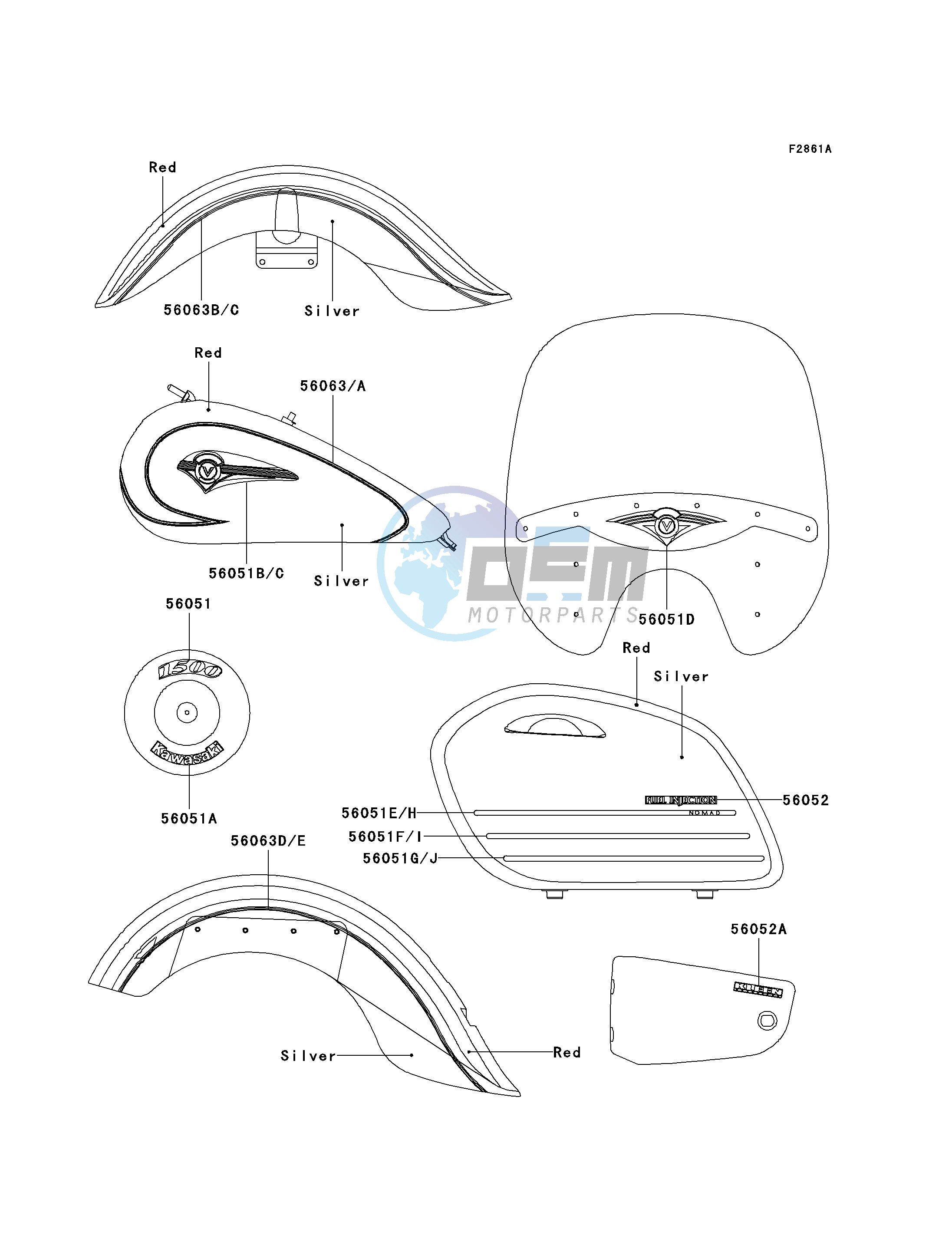 DECALS-- RED_SILVER- --- VN1500-L2- -