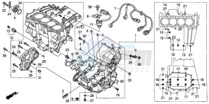 CBF1000T drawing CRANKCASE