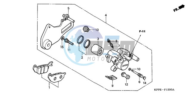 REAR BRAKE CALIPER