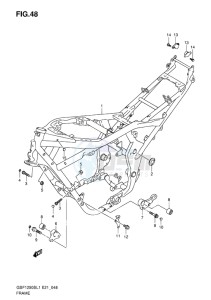 GSF-1250S ABS BANDIT EU drawing FRAME