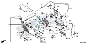 CB650FAJ CB650F 2ED drawing RADIATOR