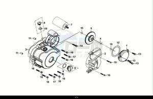 NH-X125 (ME12B2-EU) (E5) (M1) drawing LEFT CRANKCASE COVER