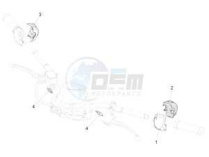 LXV 125 4T 3V E3 (APAC) drawing Selectors - Switches - Buttons