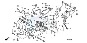 CB600FAA Europe Direct - (ED / ABS 25K) drawing EXHAUST MUFFLER