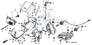 TRX500FPMB drawing HEADLIGHT