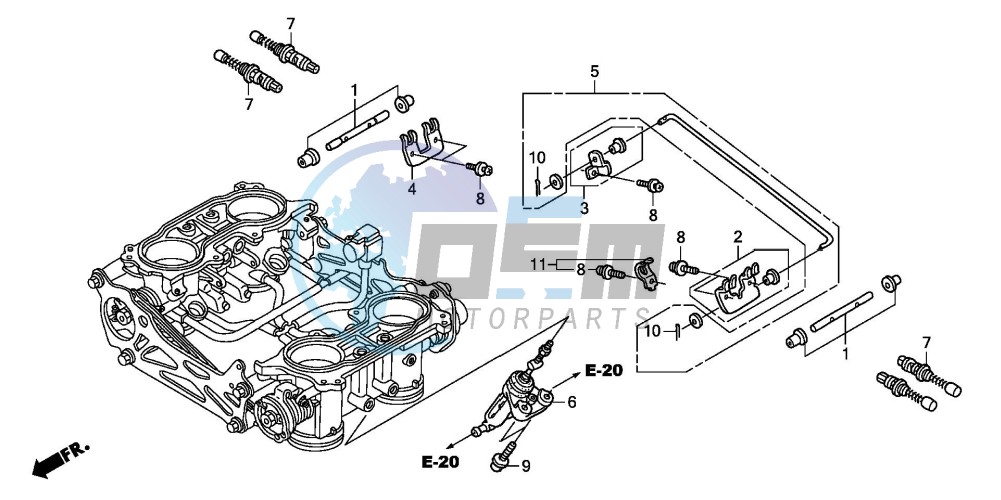 THROTTLE BODY (COMPONENT PARTS)