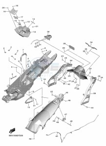 NIKEN MXT850 (BD5F) drawing REAR FENDER