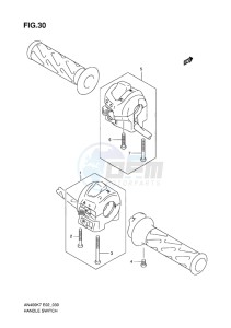 AN400 ABS BURGMAN EU-UK drawing HANDLE SWITCH