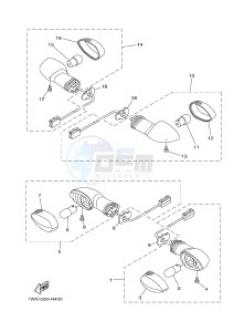 MT07 MT-07 700 (1WSB 1WSC) drawing FLASHER LIGHT