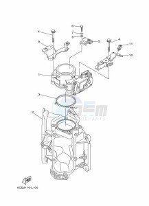 FL250DETX drawing THROTTLE-BODY