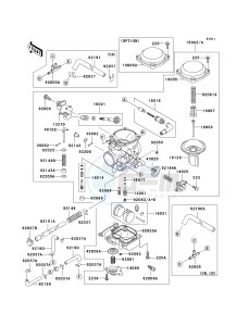 VN 800B [VULCAN 800 CLASSIC] (B6-B9) [VULCAN 800 CLASSIC] drawing CARBURETOR