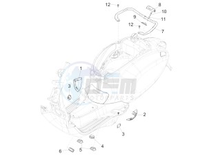 Sprint 50 4T 4V (NAFTA) drawing Side cover - Spoiler