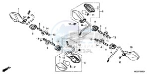 CB500XE CB500X ABS UK - (E) drawing WINKER