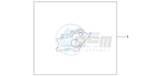 VFR8009 UK - (E / MME TWO) drawing TOP BRIDGE COVER