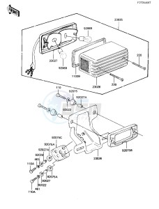 KZ 1000 M [CSR] (M1-M2) [CSR] drawing TAILLIGHT -- F_NO. 500001 -- -