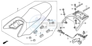 XL125V VARADERO drawing SEAT/CARRIER