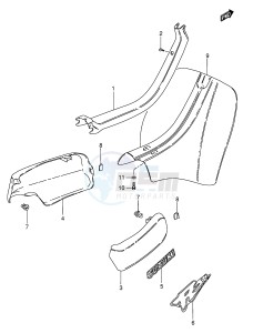 FZ50 (E1) drawing FRAME COVER (MODEL K L P)