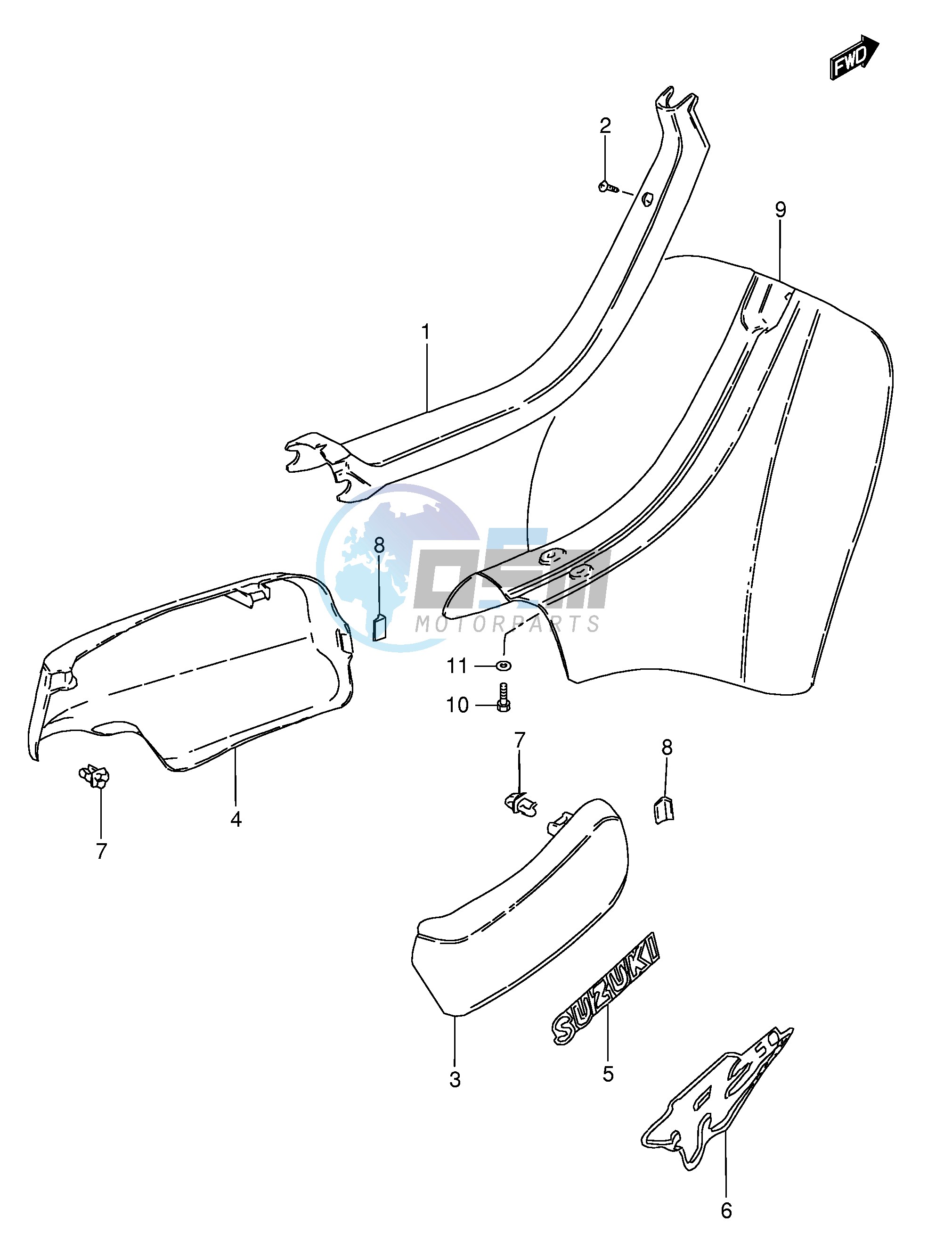 FRAME COVER (MODEL K L P)