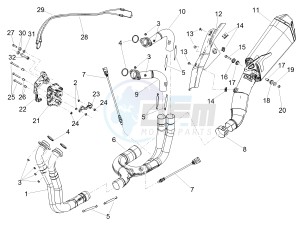 TUONO 1100 V4 FACTORY E4 ABS (NAFTA) drawing Exhaust pipe I