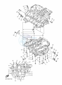 MT-10 MTN1000 (B67X) drawing CRANKCASE