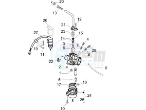 Typhoon 50 (UK) UK drawing Carburetors components