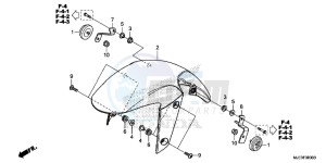 CBR650FAH 2ED - (2ED) drawing FRONT FENDER