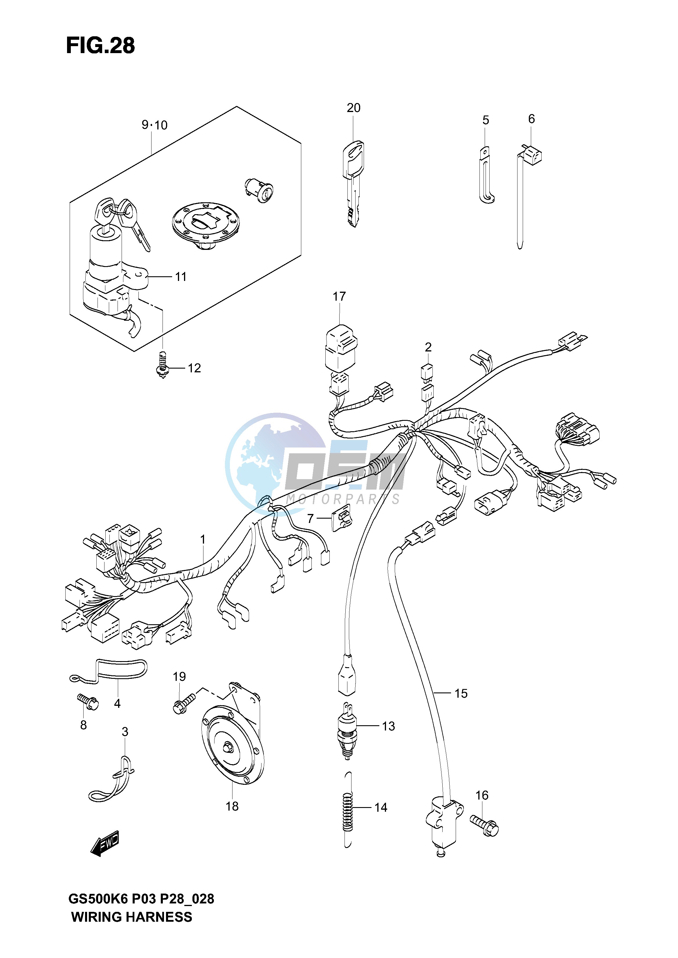 WIRING HARNESS (MODEL K3)