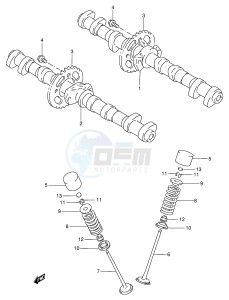 RF900R (E2) drawing CAM SHAFT - VALVE