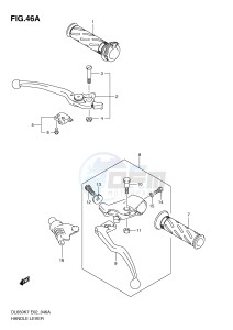 DL650 (E2) V-Strom drawing HANDLE LEVER (MODEL K9 E2,E19,E24)