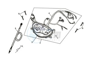 ORBIT II 50 TS drawing DASHBOARD / SPEEDOMETER CABLE / WIRING HARNASS