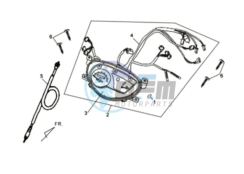 DASHBOARD / SPEEDOMETER CABLE / WIRING HARNASS