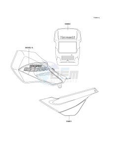 KL 250 G [SUPER SHERPA] (G4-G8 G8 CAN ONLY) [SUPER SHERPA] drawing DECALS-- KL250-G6- -