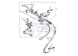 TT E 600 drawing FRONT MASTER CYLINDER