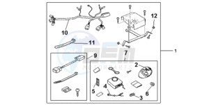 ST1300A9 ED / ABS MME drawing SECURITY KIT