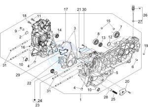 Liberty 200 4t Sport e3 drawing Crankcase