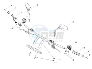 Audace 1400 Carbon 1380 (NAFTA) drawing Handlebar - Controls