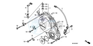 CBR600RRA France - (F / CMF 2F) drawing RIGHT CRANKCASE COVER (CBR600RR9,A/RA9,A)