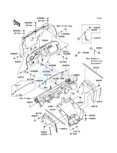 MULE_600 KAF400B8F EU drawing Frame Fittings(Front)