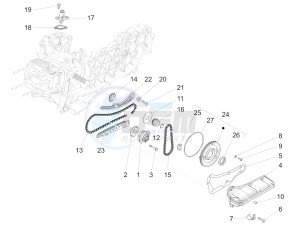 Liberty 125 iGet 4T 3V ie ABS (APAC) drawing Oil pump