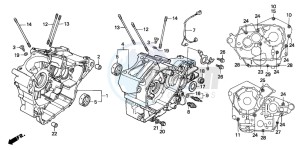 VT600CD2 drawing CRANKCASE