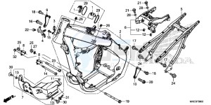 CRF450R Europe Direct - (ED) drawing FRAME BODY