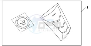 CBR1000RA9 BR / ABS MME drawing TANKPAD / FUEL LID COVER