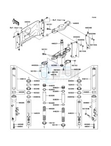 VN1600 CLASSIC TOURER VN1600-D1H GB XX (EU ME A(FRICA) drawing Front Fork