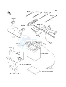 KLF 220 A [BAYOU 220] (A10-A14) [BAYOU 220] drawing CHASSIS ELECTRICAL EQUIPMENT