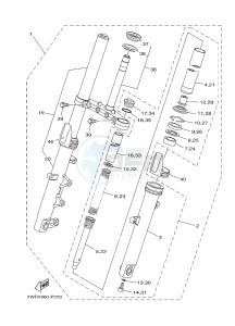 MTN320-A MTN-320-A MT-03 (B9A2) drawing FRONT FORK