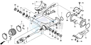 TRX300 FOURTRAX 300 drawing SWINGARM