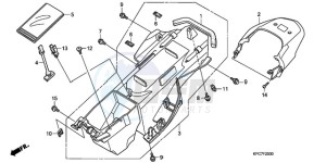 XL125VA EU / CMF - (EU / CMF) drawing REAR FENDER